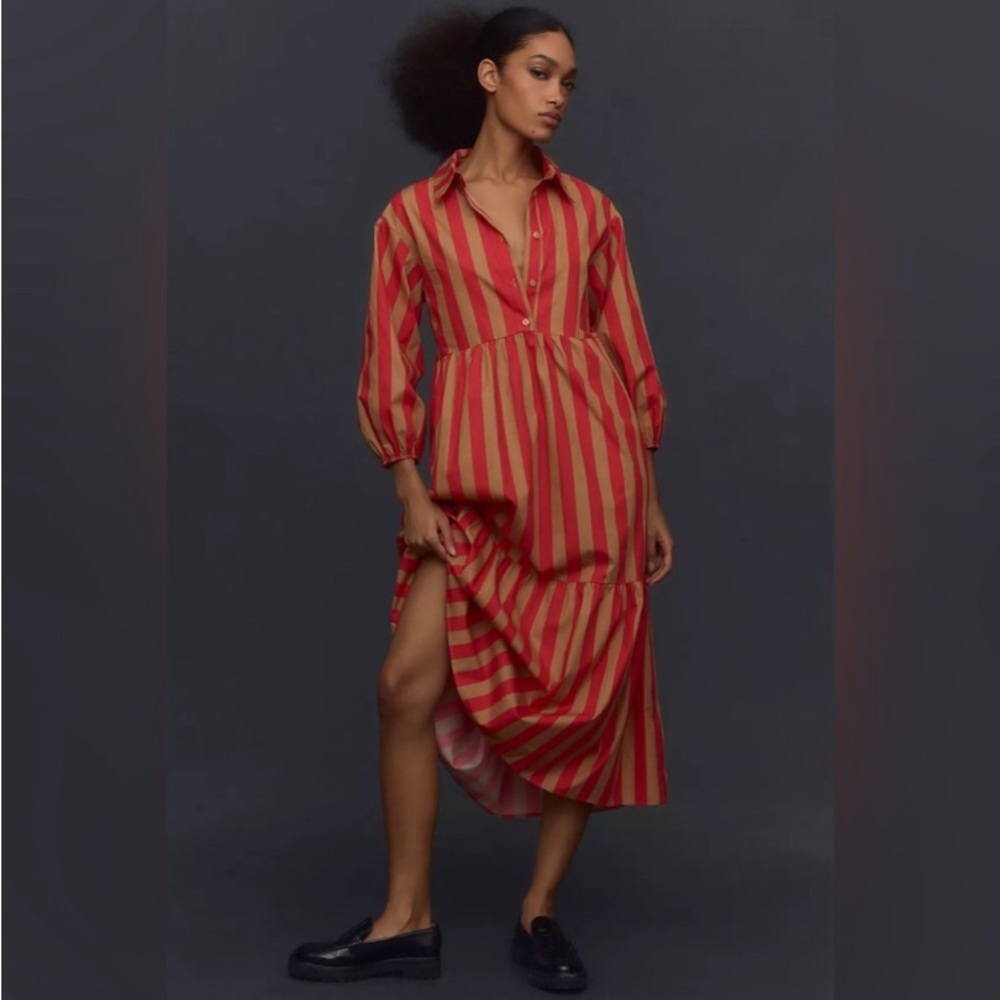 Anthropologie Bettina Tiered Dress by Maeve Size XL